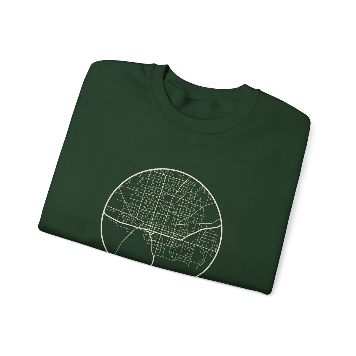 Jackson Street Map Crewneck Sweatshirt