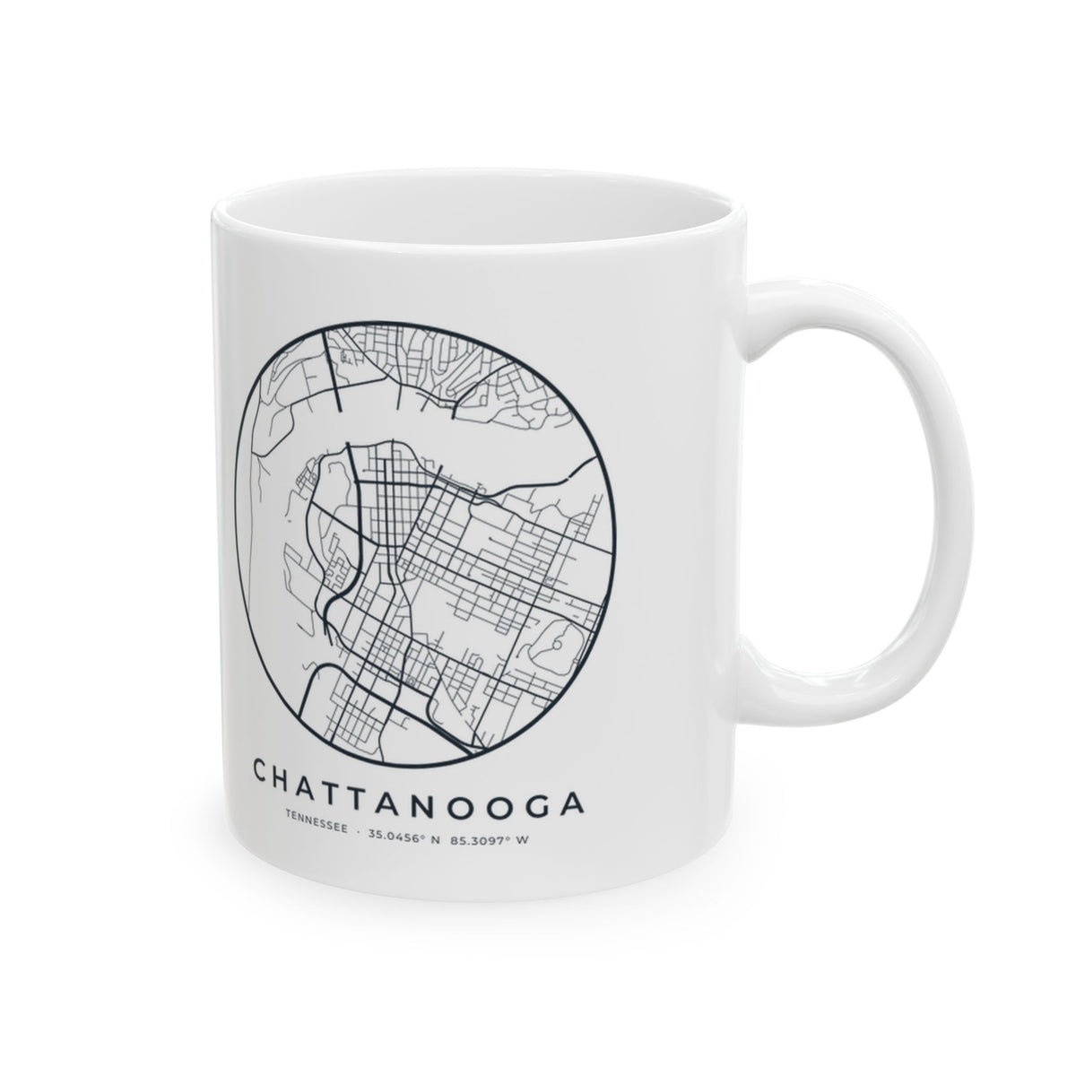 Chattanooga Street Map Mug