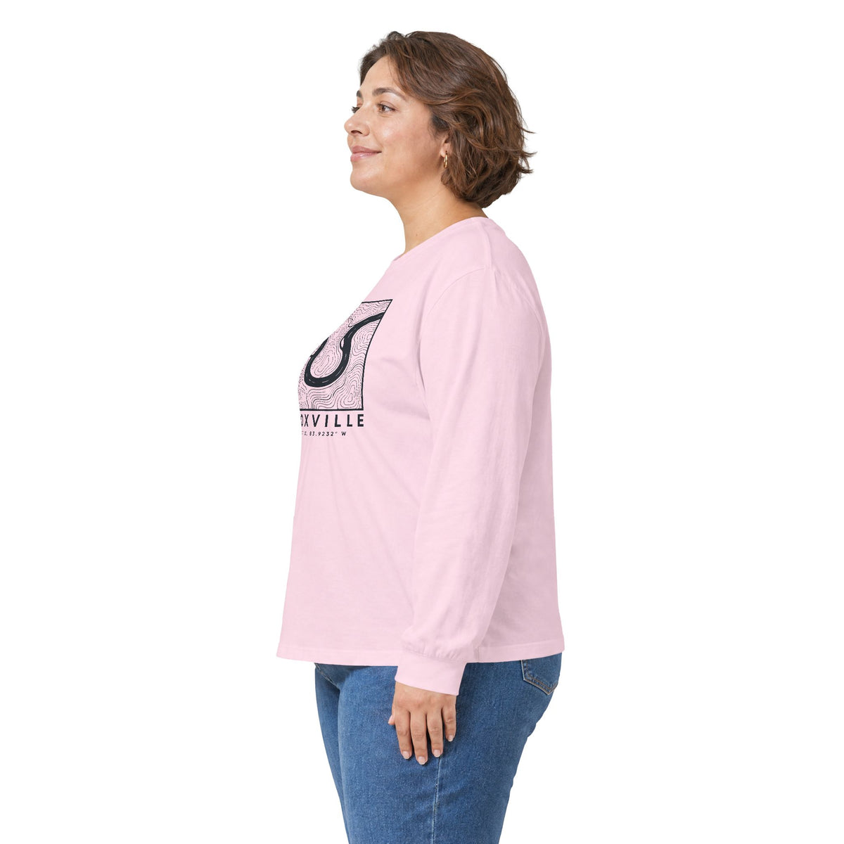 Knoxville Topo Map Long Sleeve T-Shirt