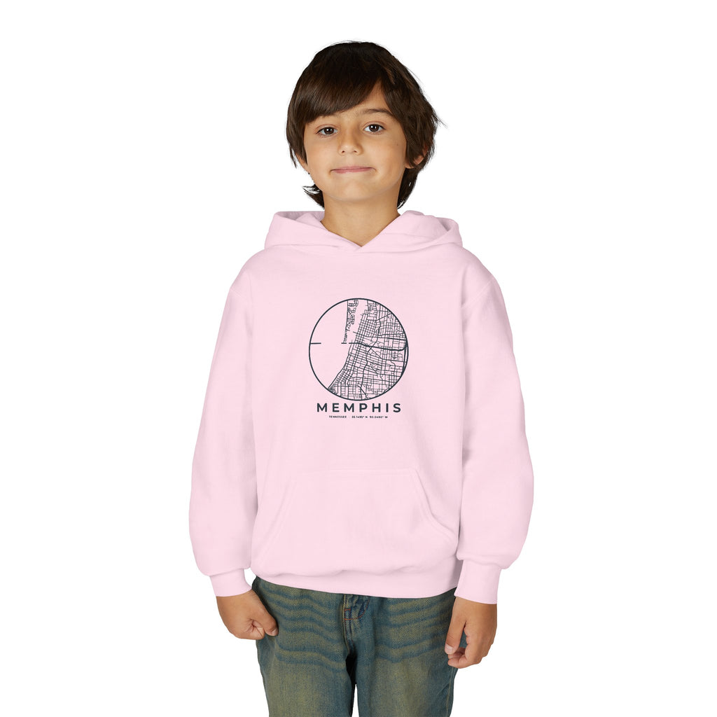 Memphis Street Map Kids Hoodie