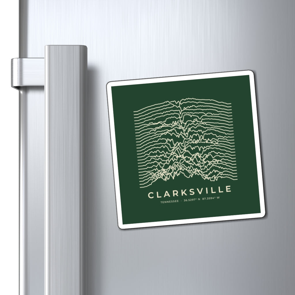 Clarksville Ridgeline Magnet (Forest Green)