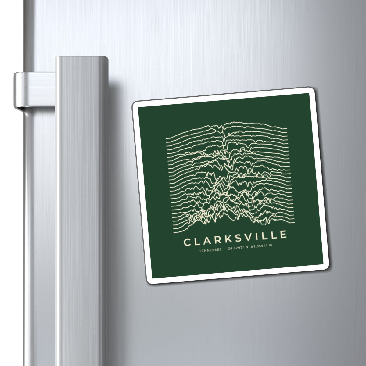 Clarksville Ridgeline Magnet (Forest Green)