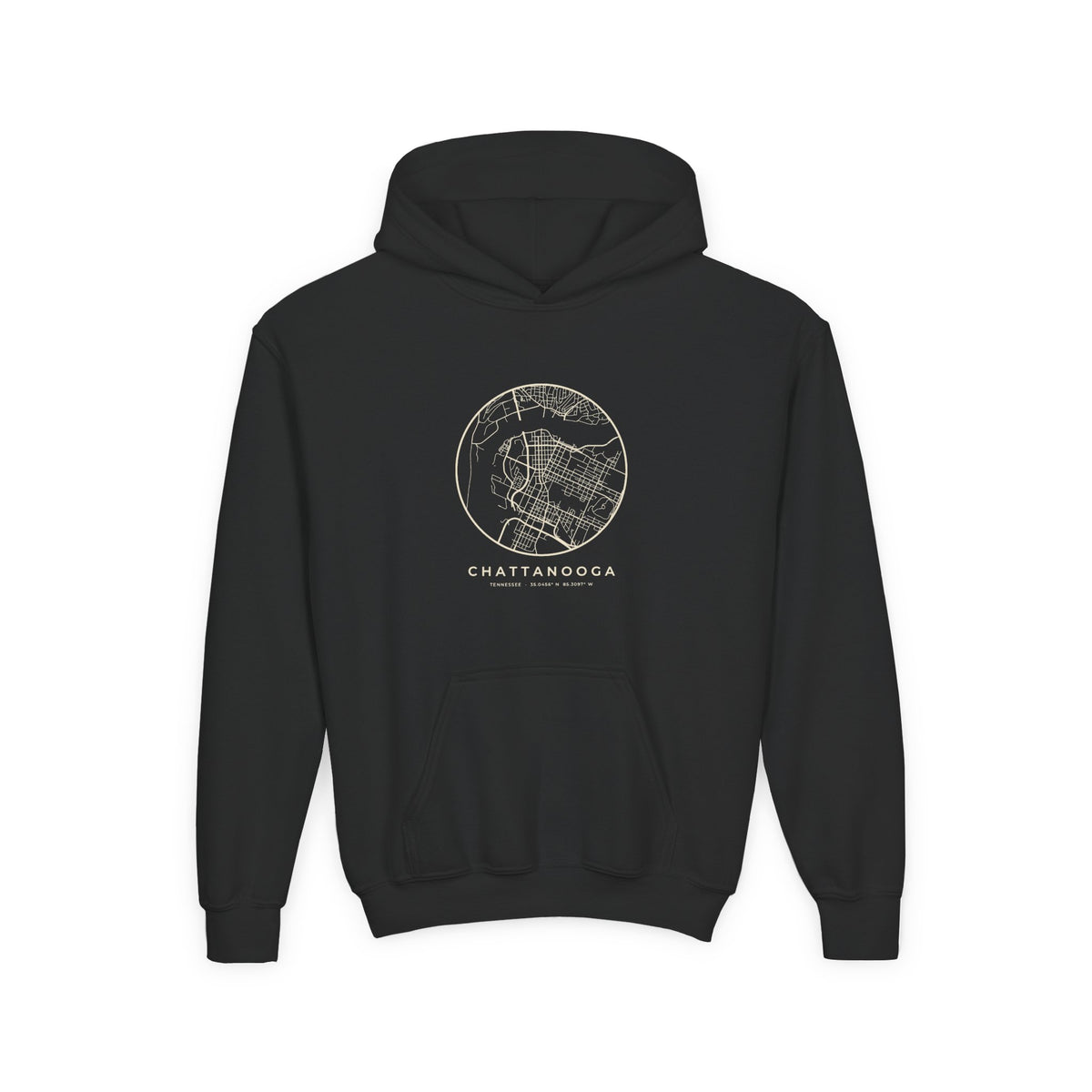 Chattanooga Street Map Kids Hoodie