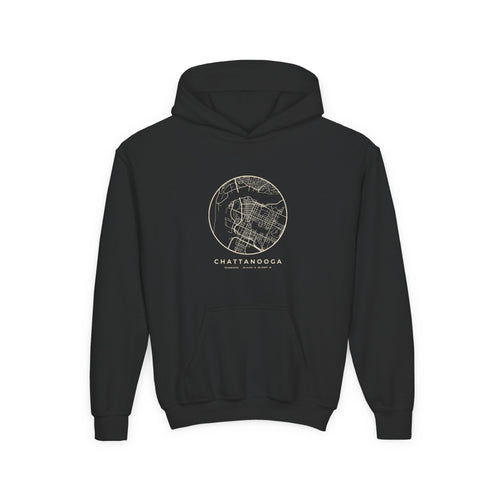 Chattanooga Street Map Kids Hoodie