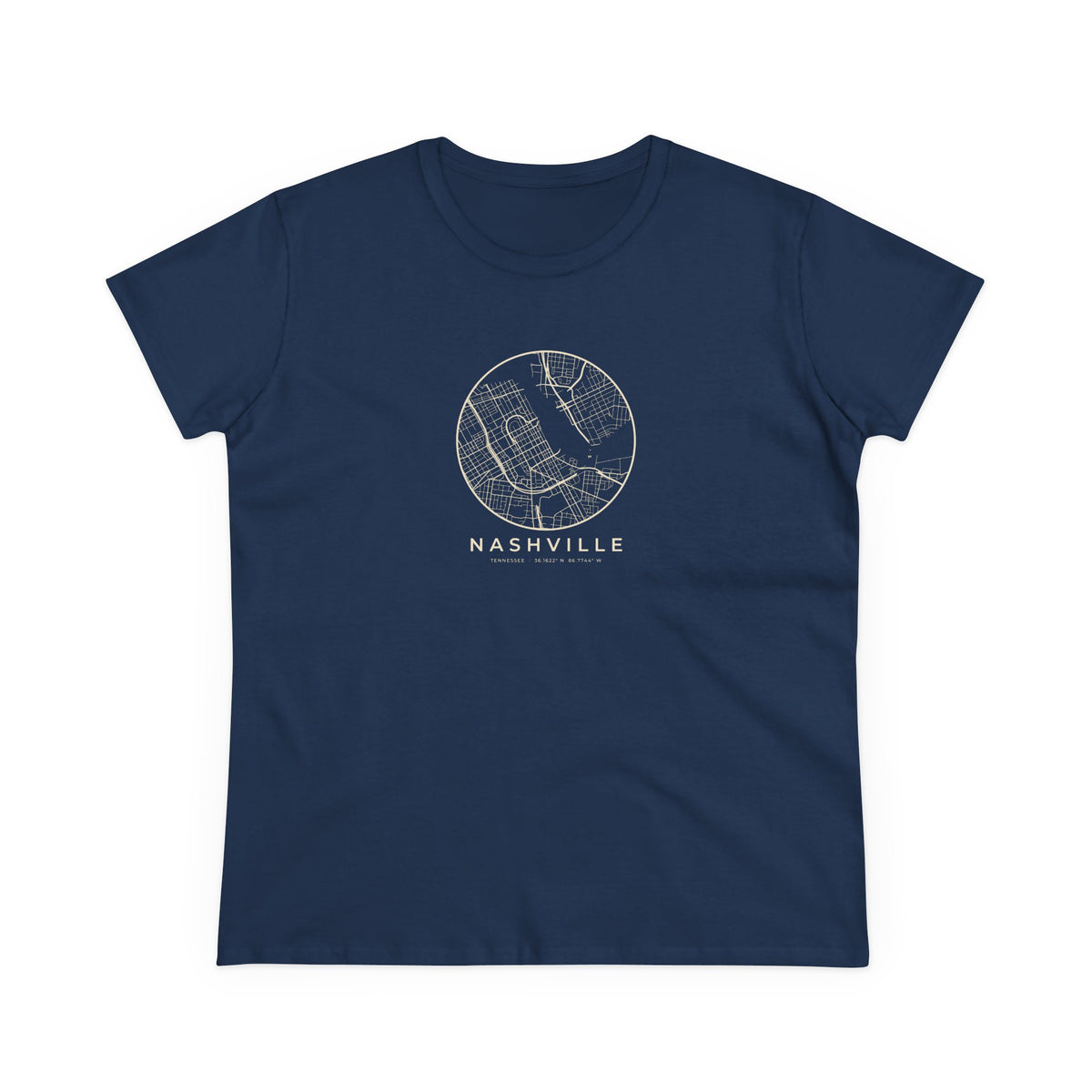 Nashville Street Map Women's T-Shirt