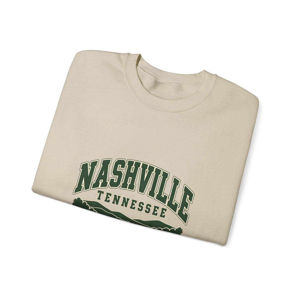 Nashville Vintage Varsity Crewneck Sweatshirt
