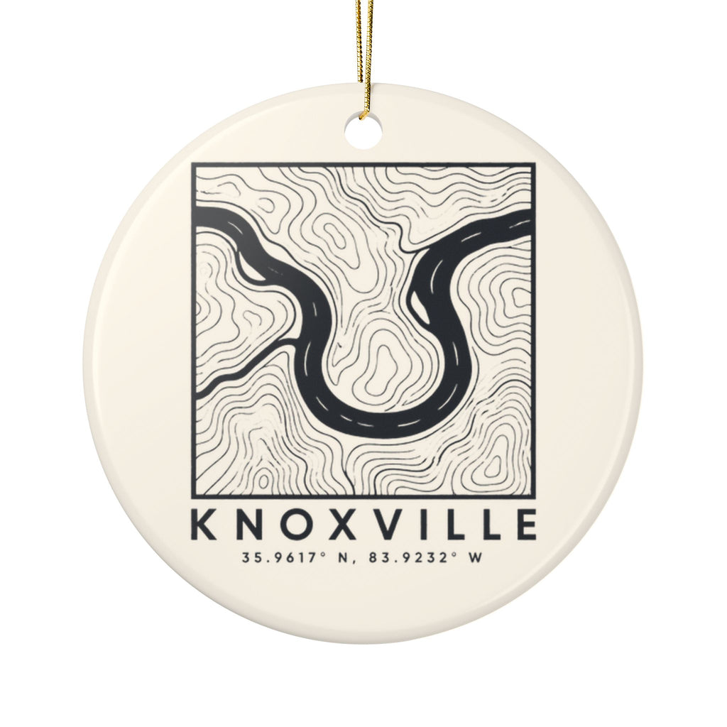 Knoxville Topo Map Ornament