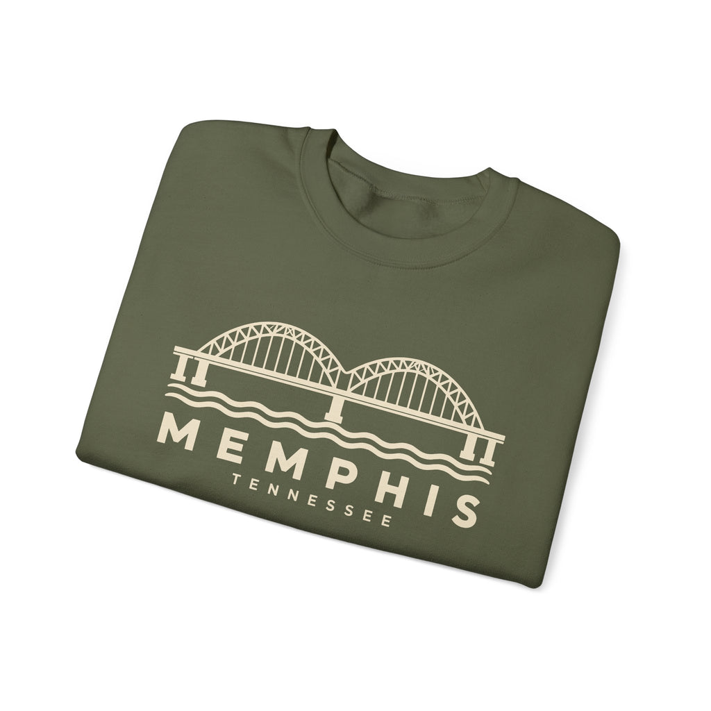 Memphis Hernando de Soto Bridge Crewneck Sweatshirt