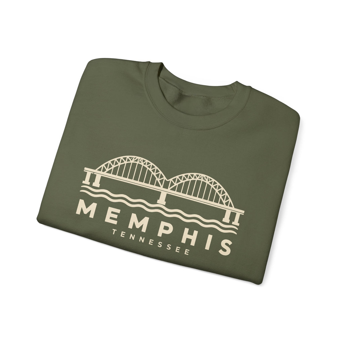 Memphis Hernando de Soto Bridge Crewneck Sweatshirt