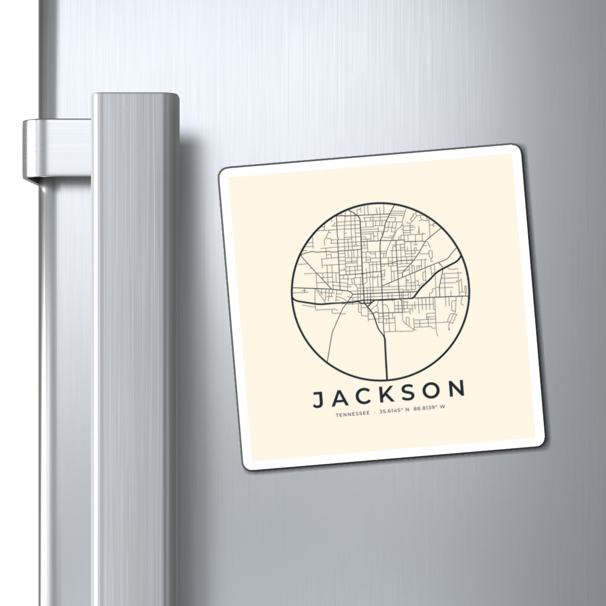 Jackson Street Map Magnet