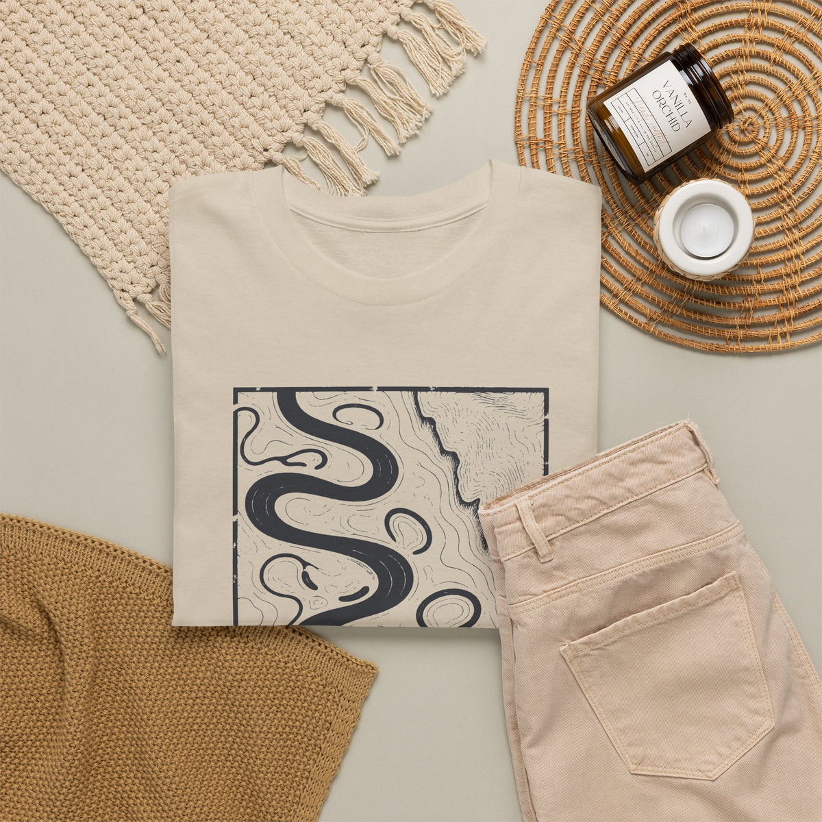 Memphis Topo Map T-Shirt