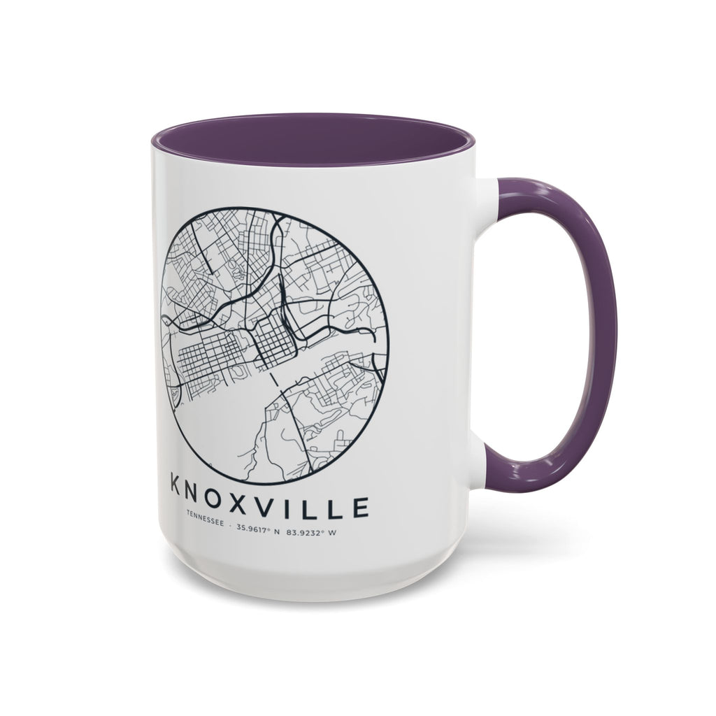 Knoxville Street Map Accent Mug