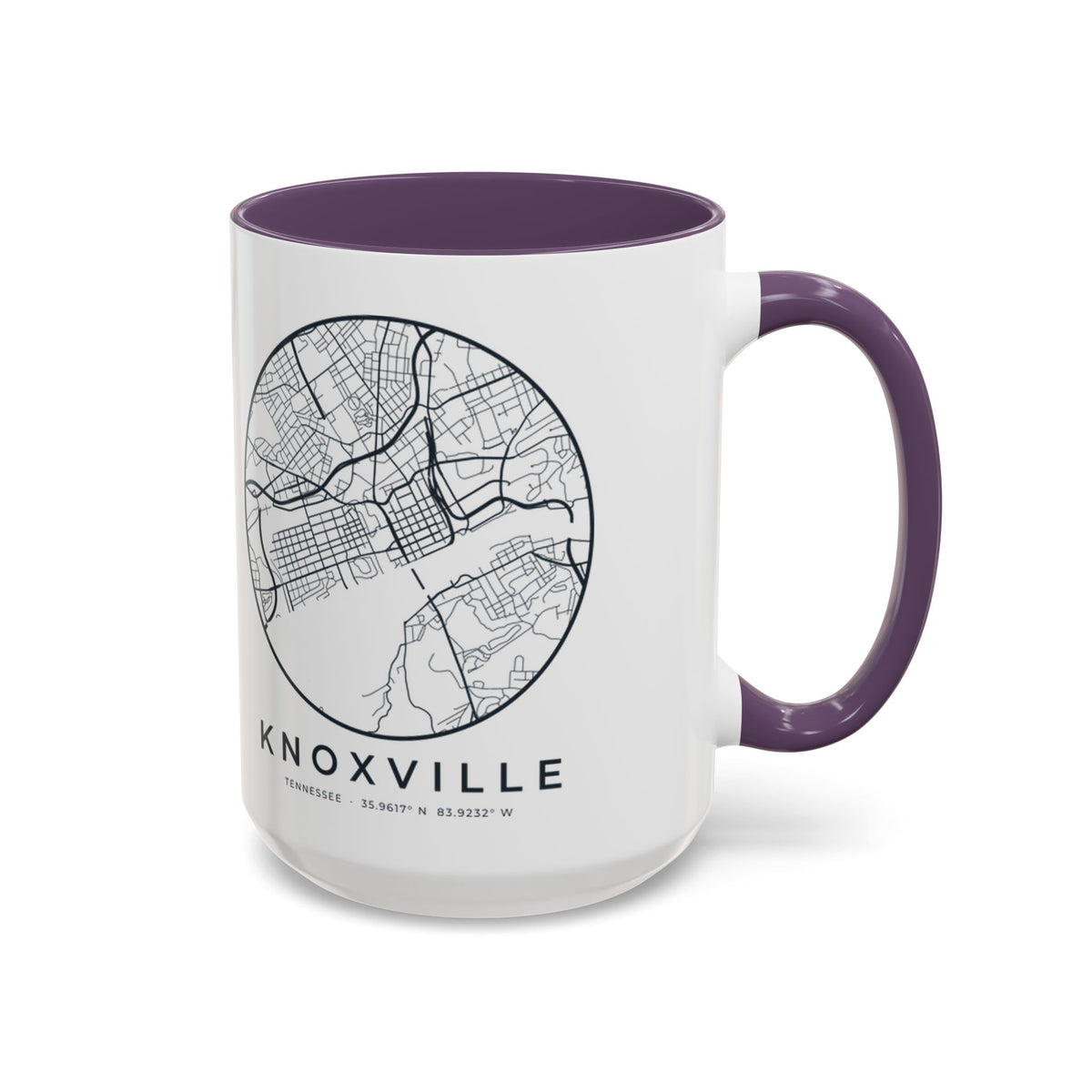 Knoxville Street Map Accent Mug