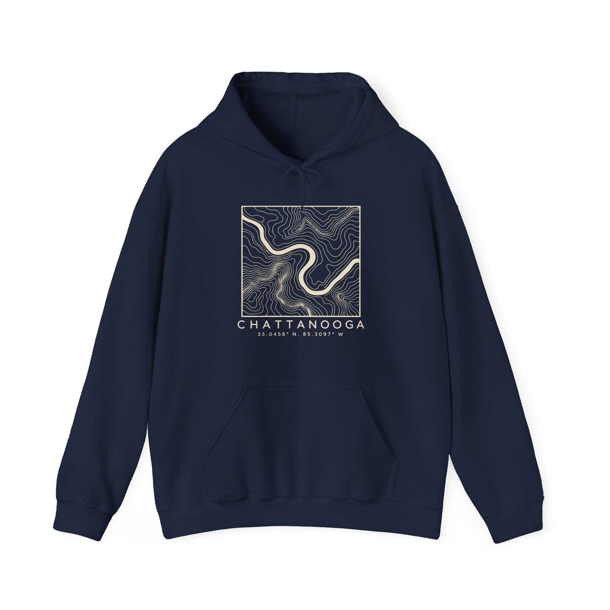 Chattanooga Topo Map Hoodie