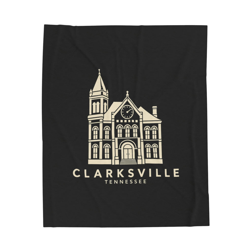 Clarksville Customs House Blanket (Black)
