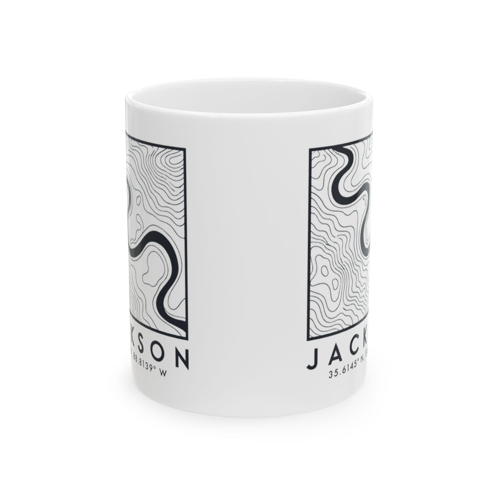 Jackson Topo Map Mug