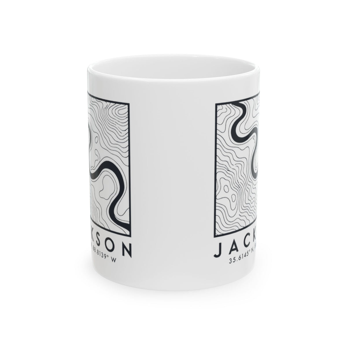 Jackson Topo Map Mug
