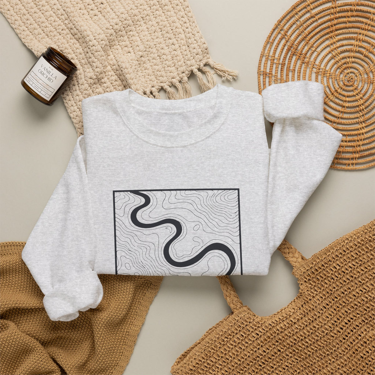 Jackson Topo Map Crewneck Sweatshirt