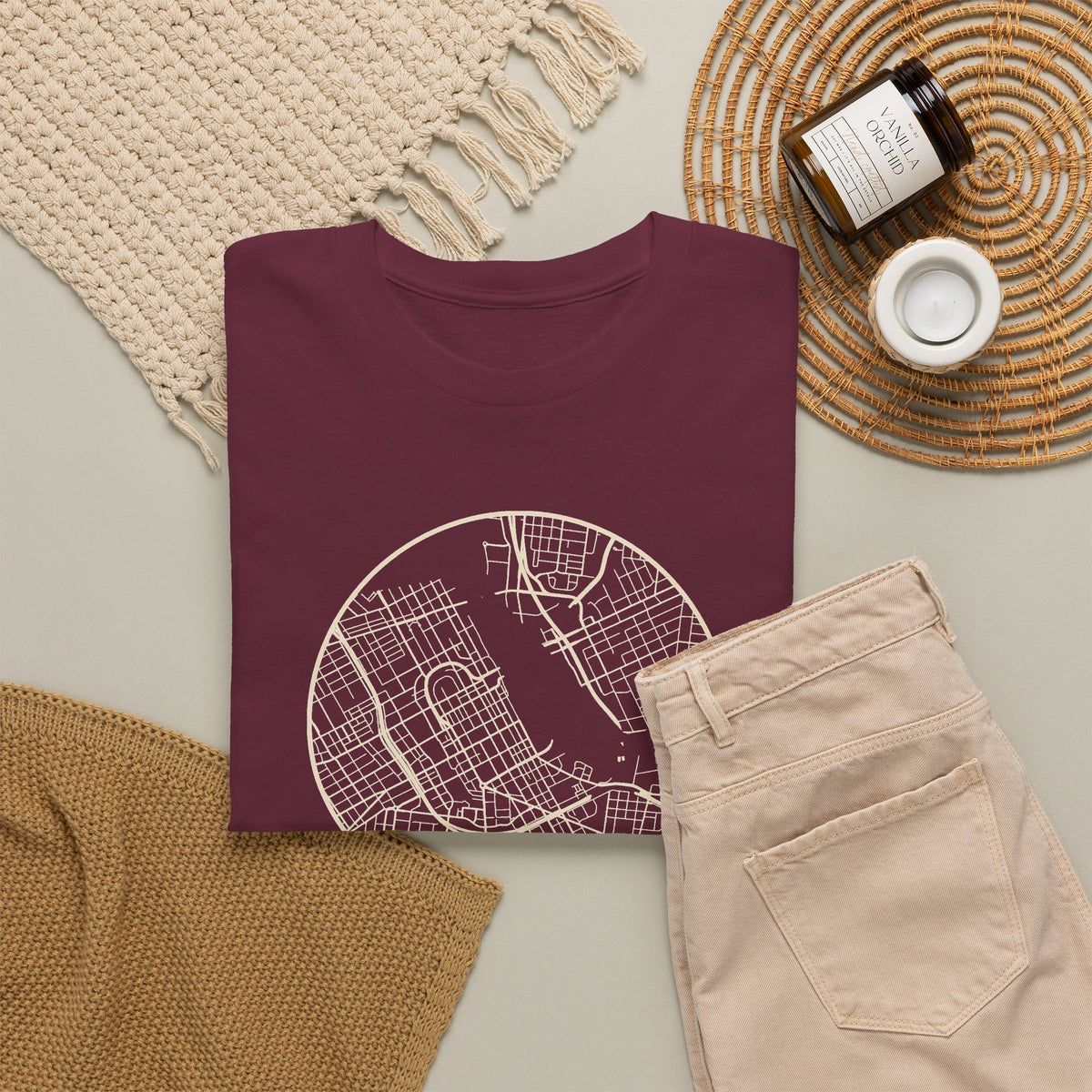 Nashville Street Map T-Shirt