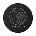 Clarksville Street Map Sticker (Black)