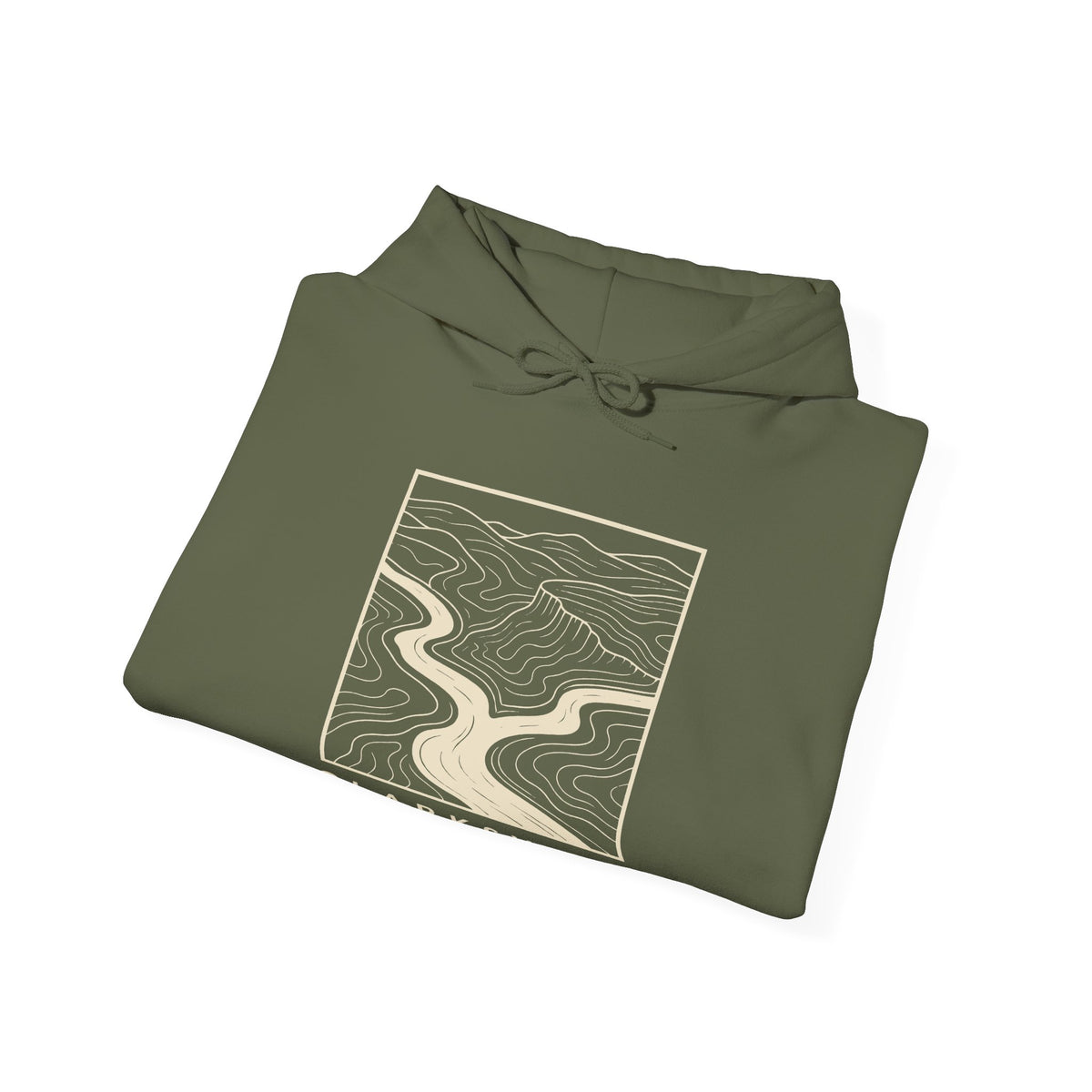 Clarksville Topo Map Hoodie