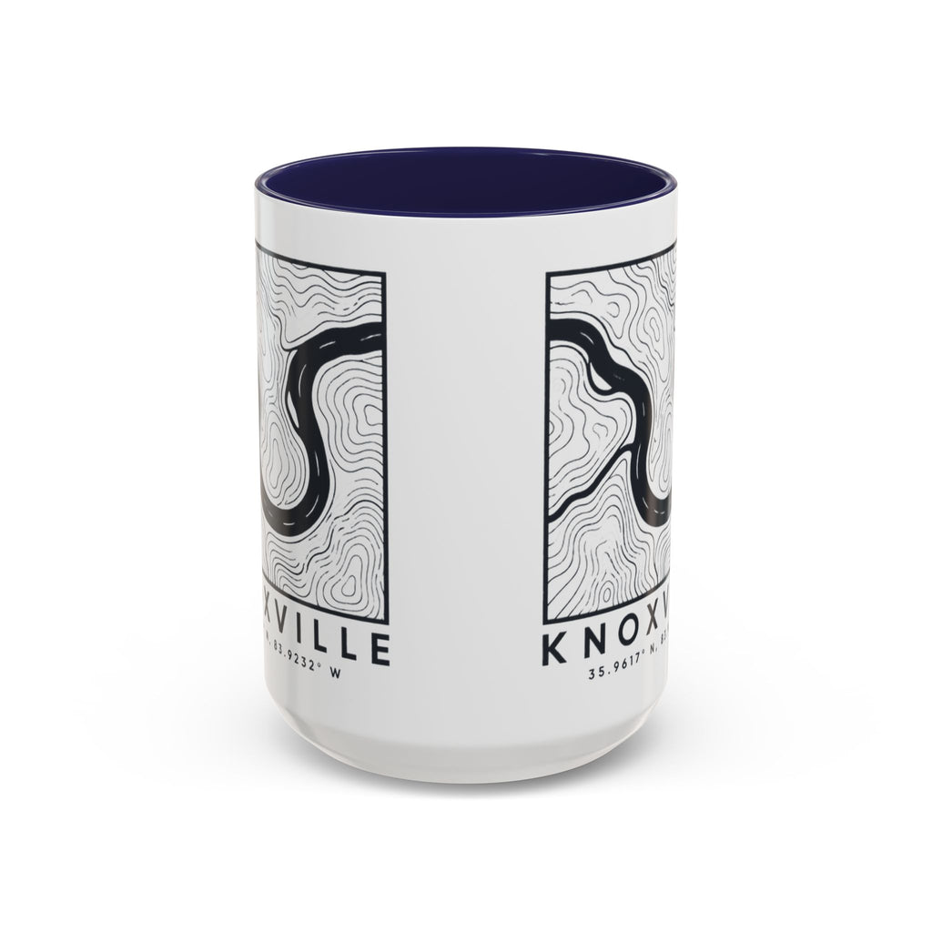 Knoxville Topo Map Accent Mug