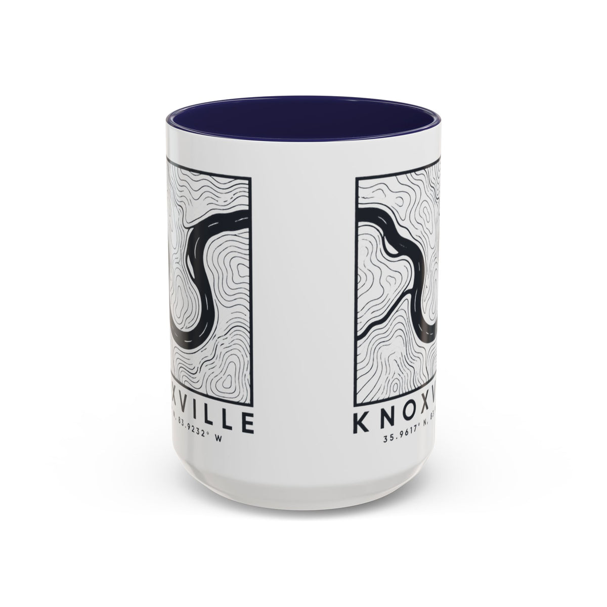 Knoxville Topo Map Accent Mug