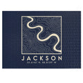 Jackson Topo Map Puzzle (Navy)