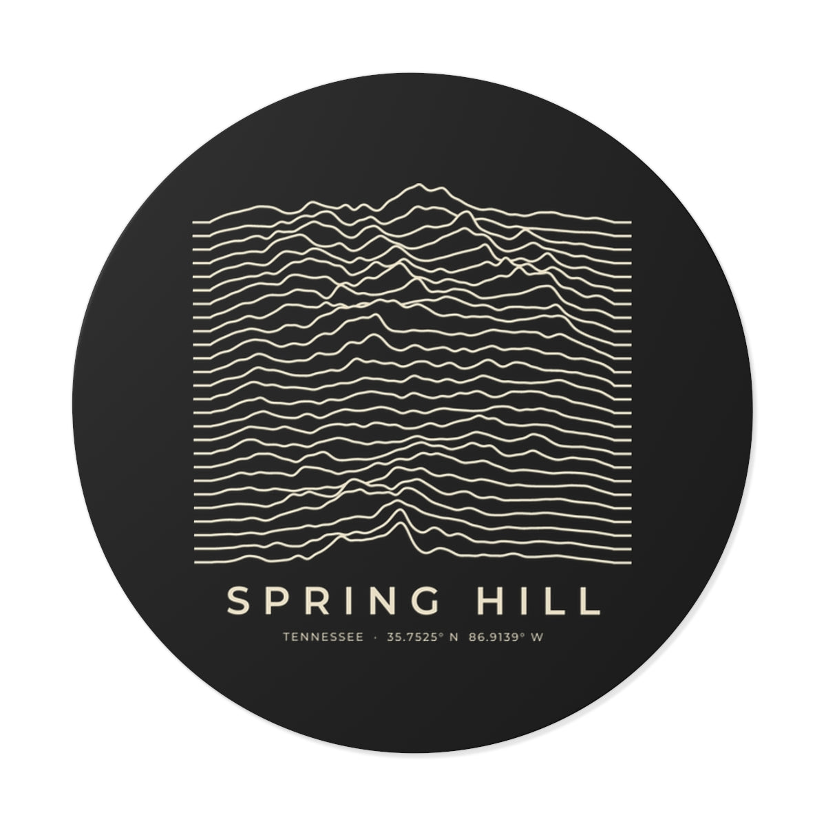 Spring Hill Ridgeline Sticker (Black)